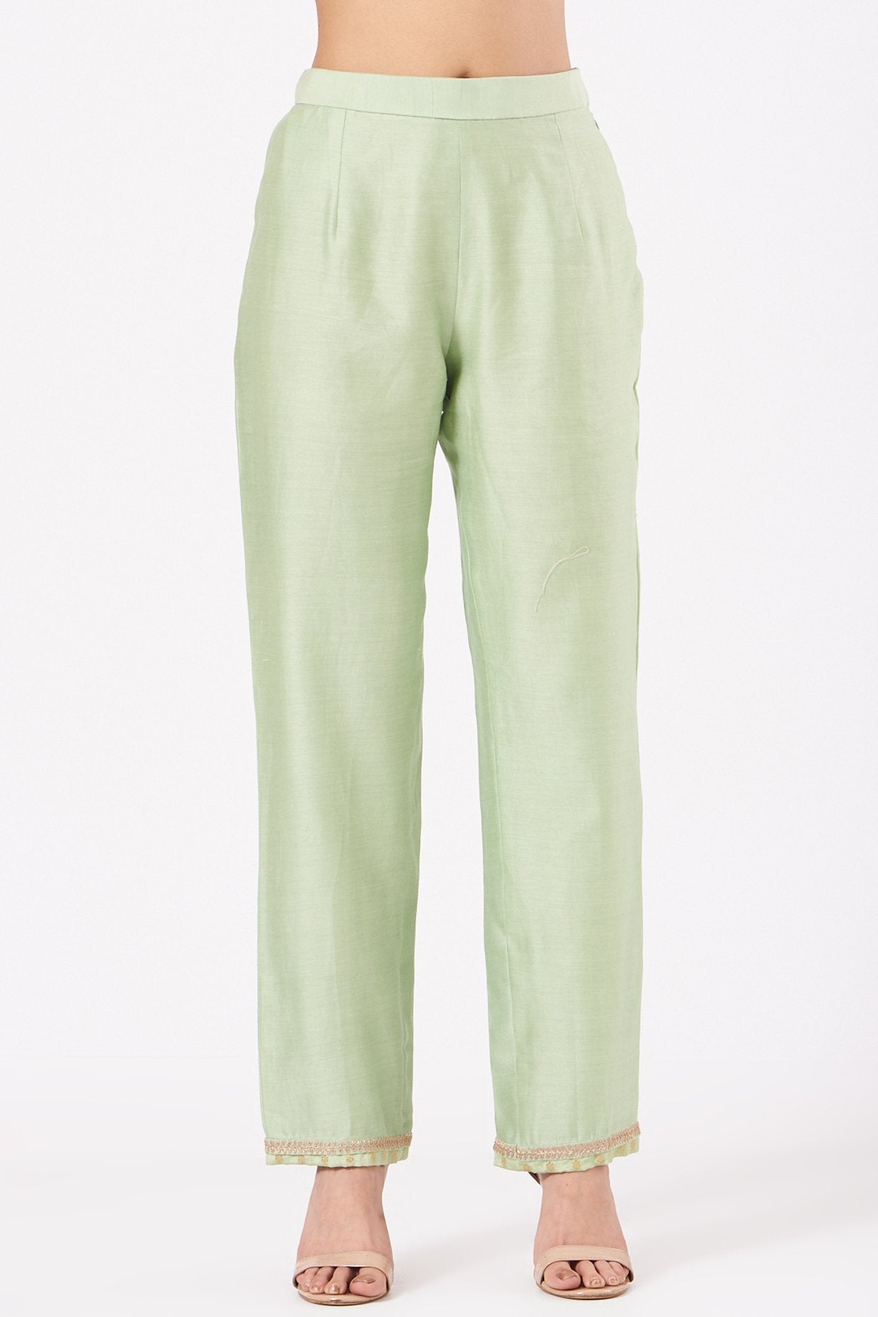 Mint Green Embroidered Kurta Set