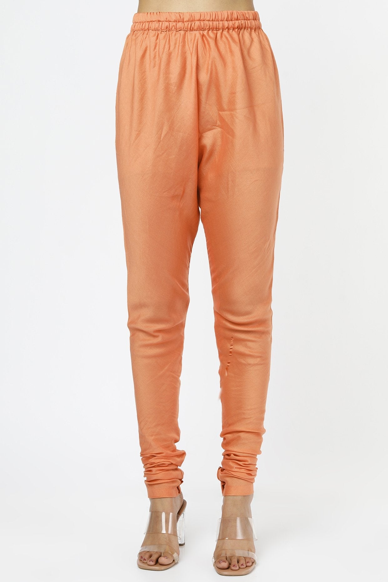 Orange Chanderi Kurta Set