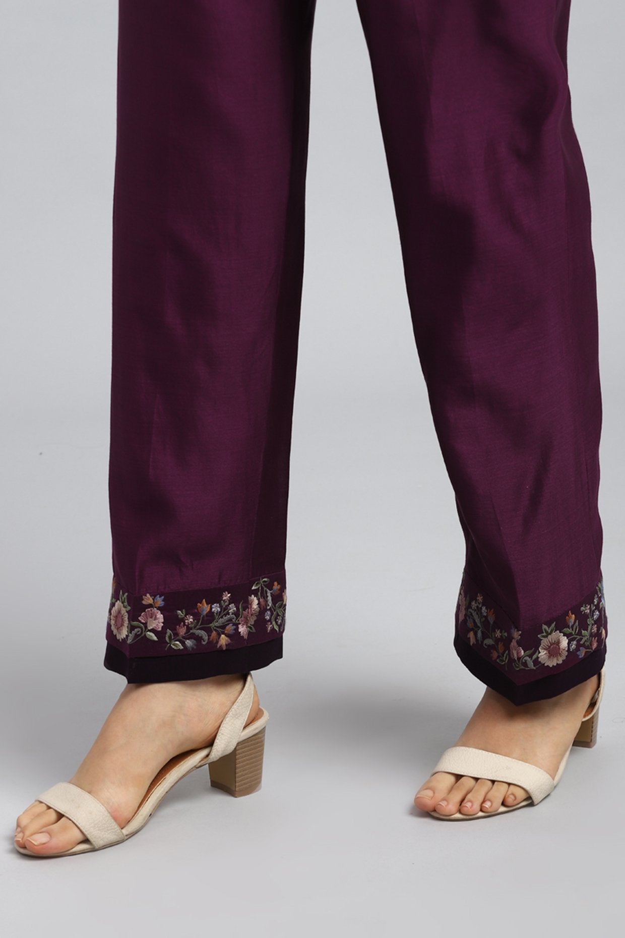 Purple Digital Printed Kurta Set