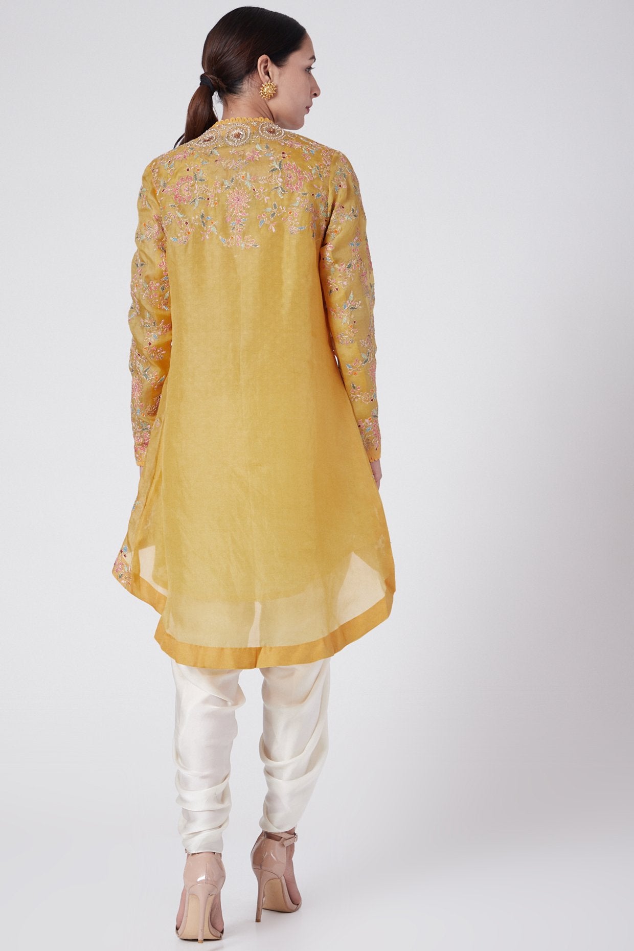 Yellow & White Kurta Set
