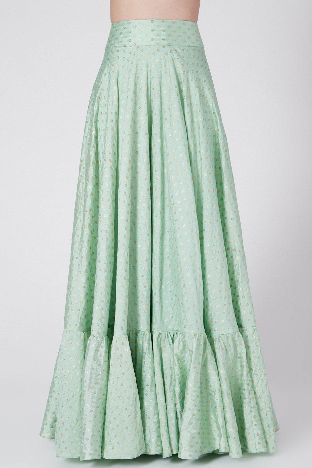 Light Green Brocade Sharara Set