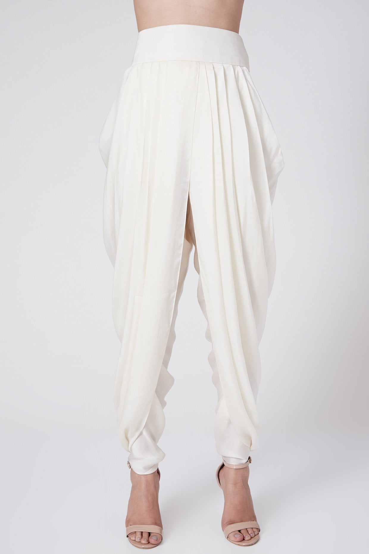 English Blue Chanderi Kurta Set