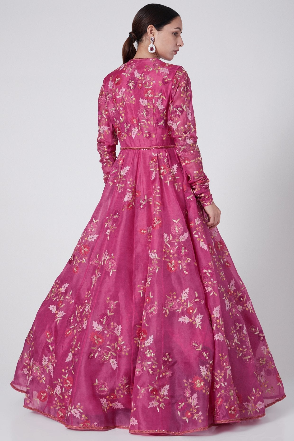 Rani Pink Anarkali With Dupatta