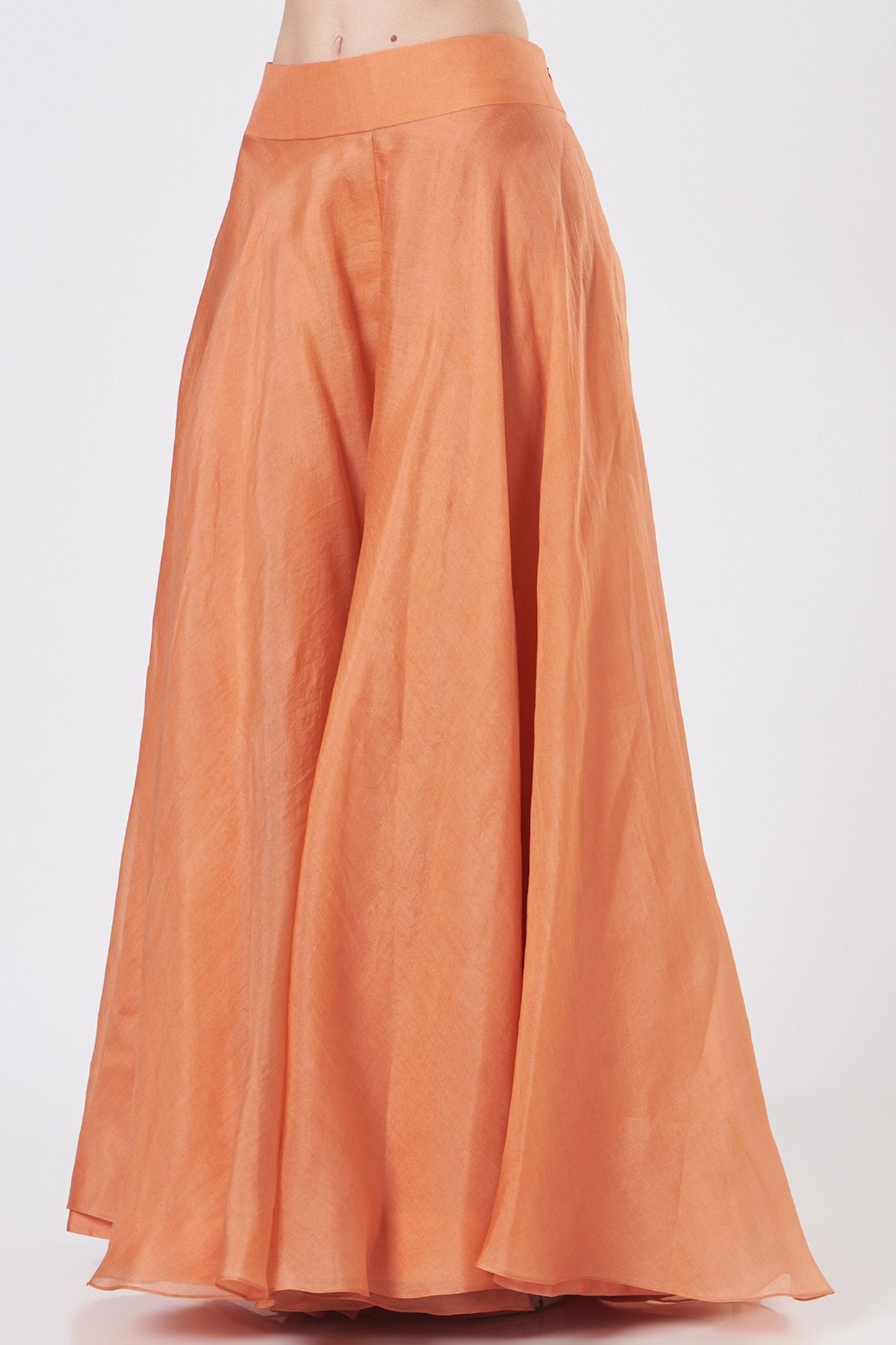 Orange Organza Sharara Set