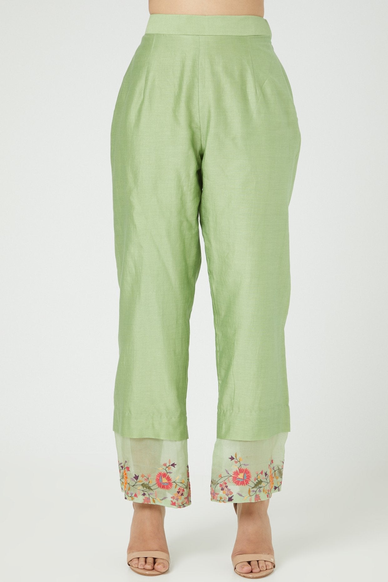 Mint Green Embroidered Kurta Set