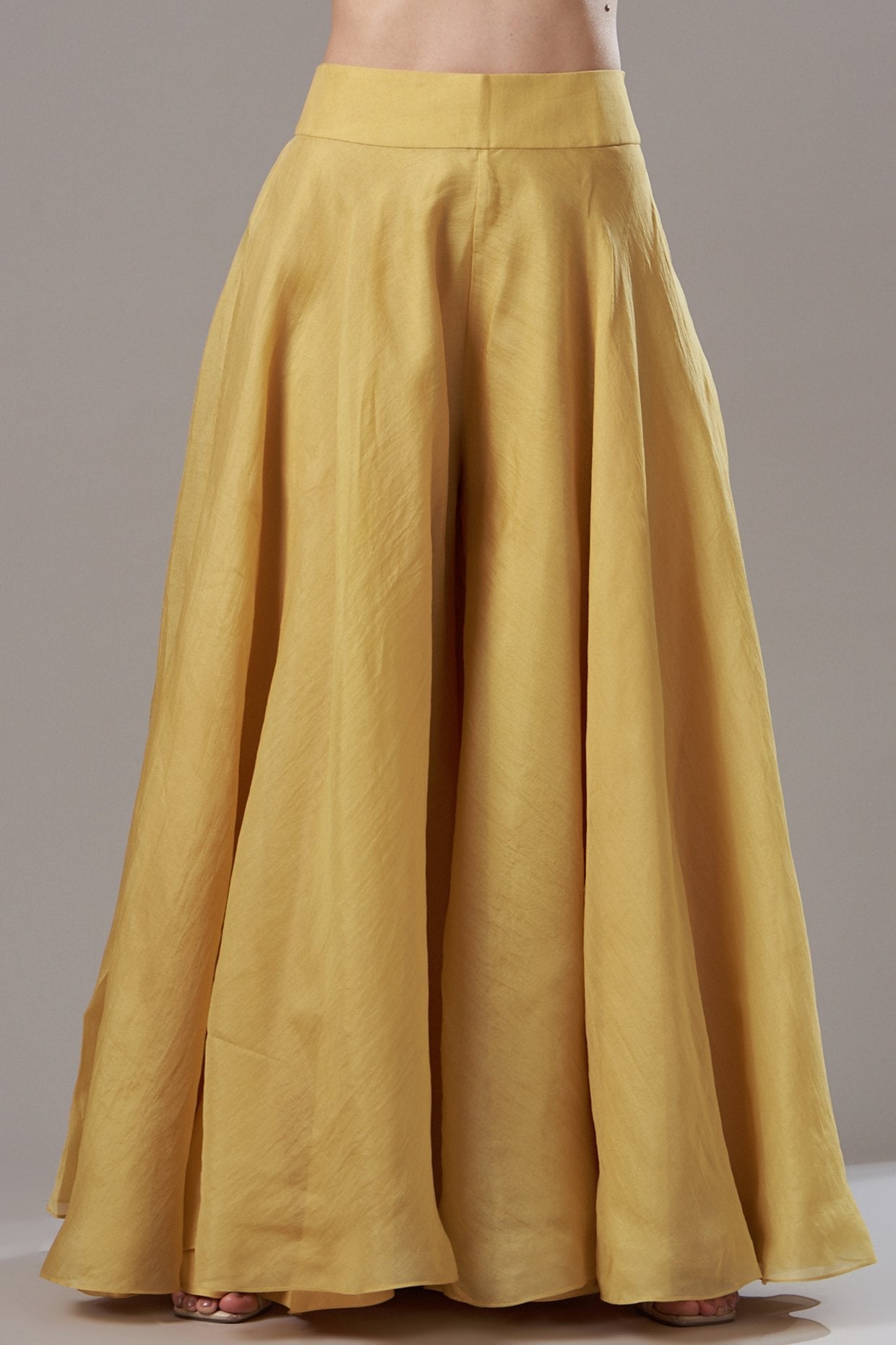 Yellow Organza Sharara Set