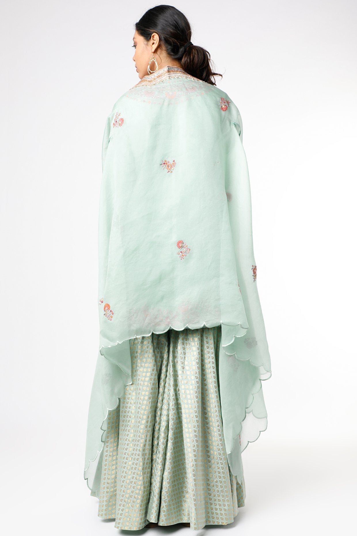 Powder Blue Embroidered Kurta Set