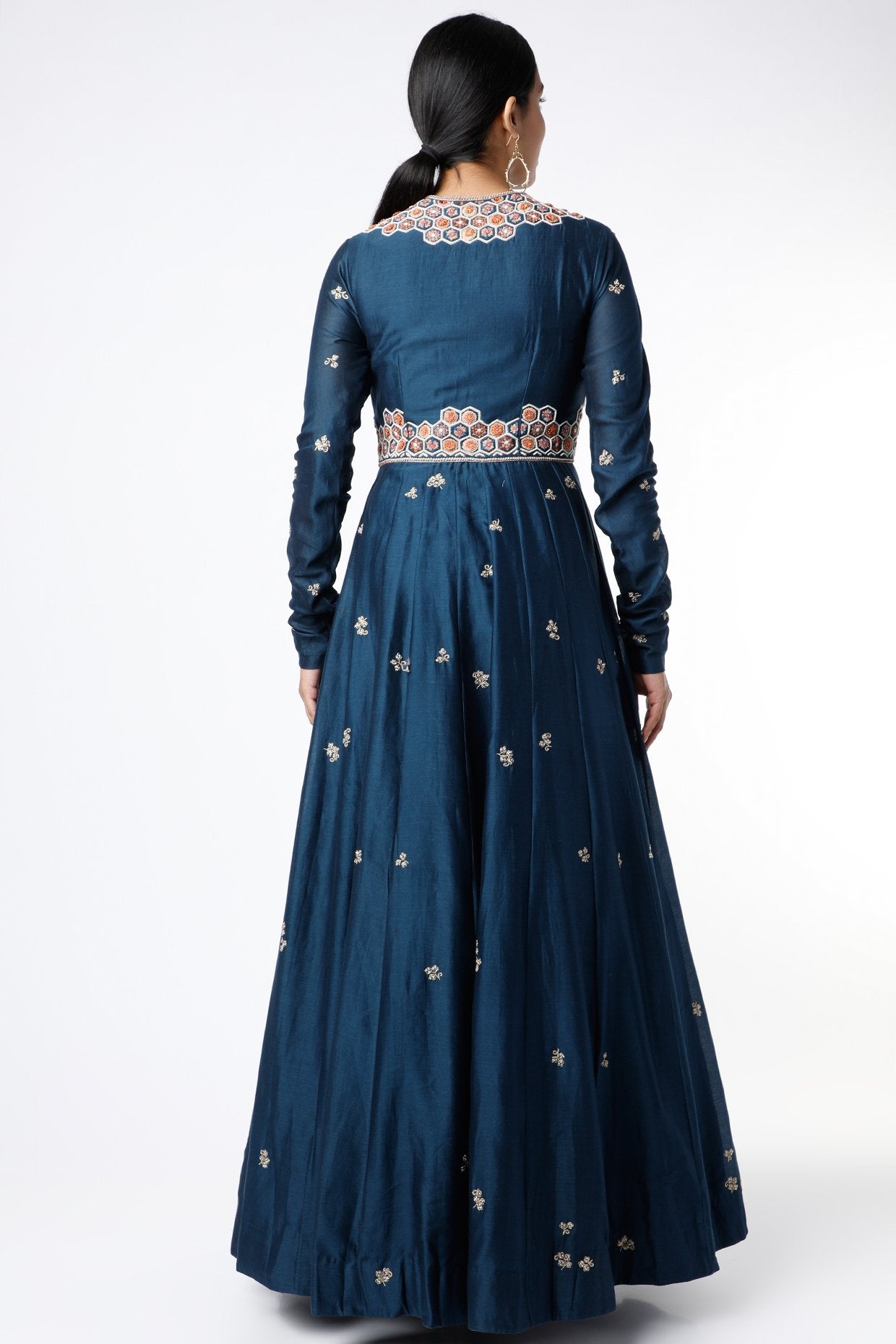 Midnight Blue Kalidar Kurta Set