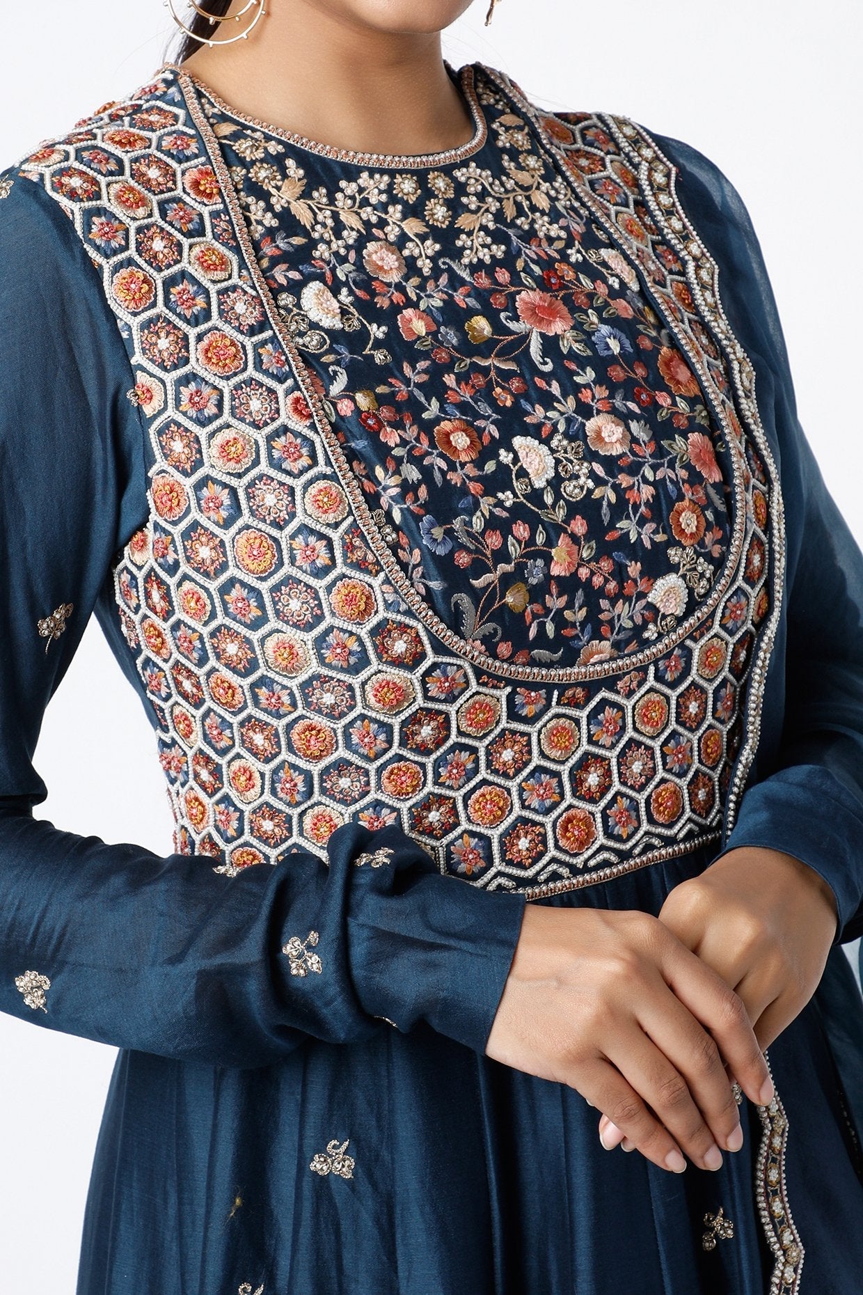 Midnight Blue Kalidar Kurta Set