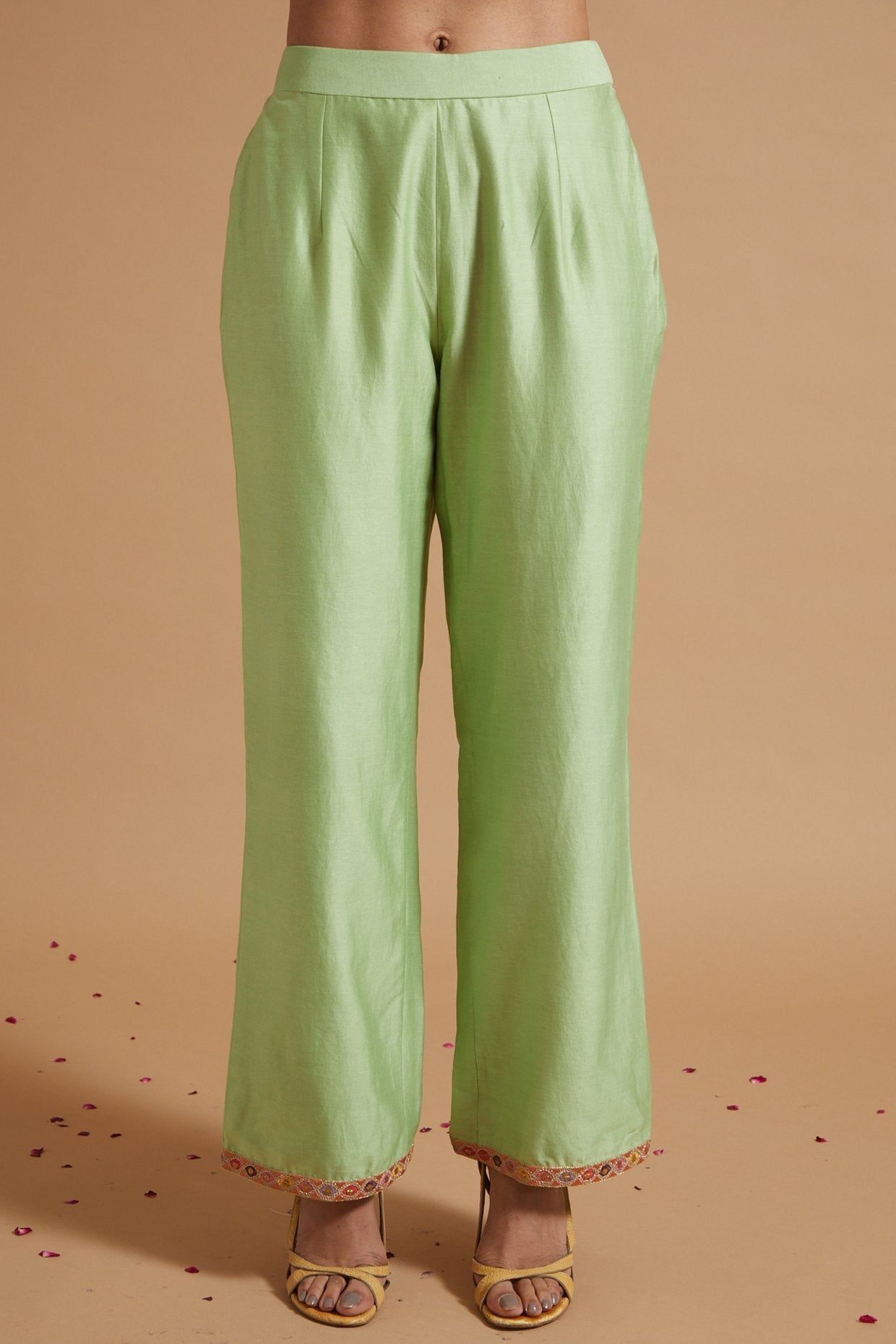 Heart Shape Gather Kurta With Pants