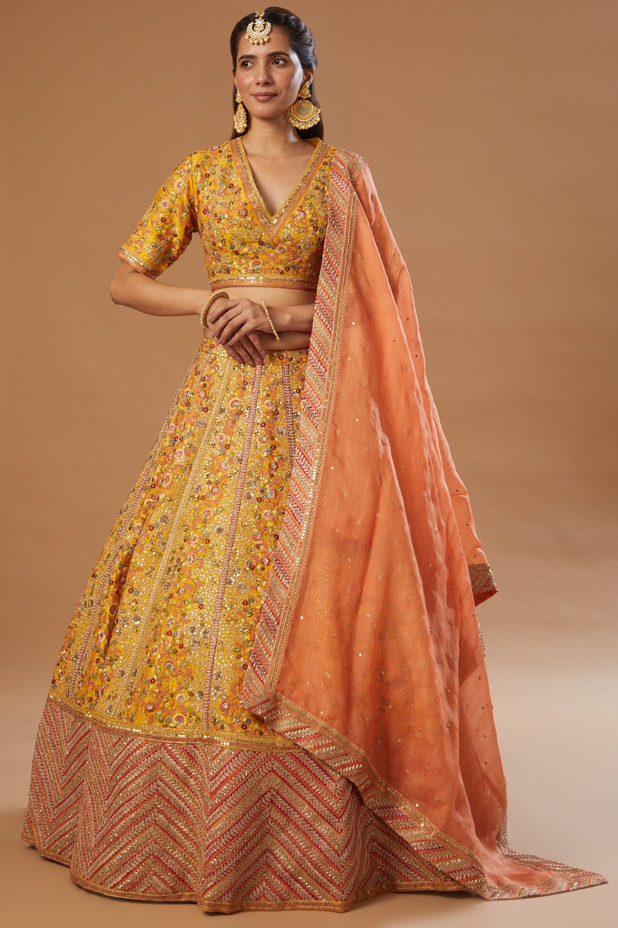 Lehenga With Blouse And Dupatta