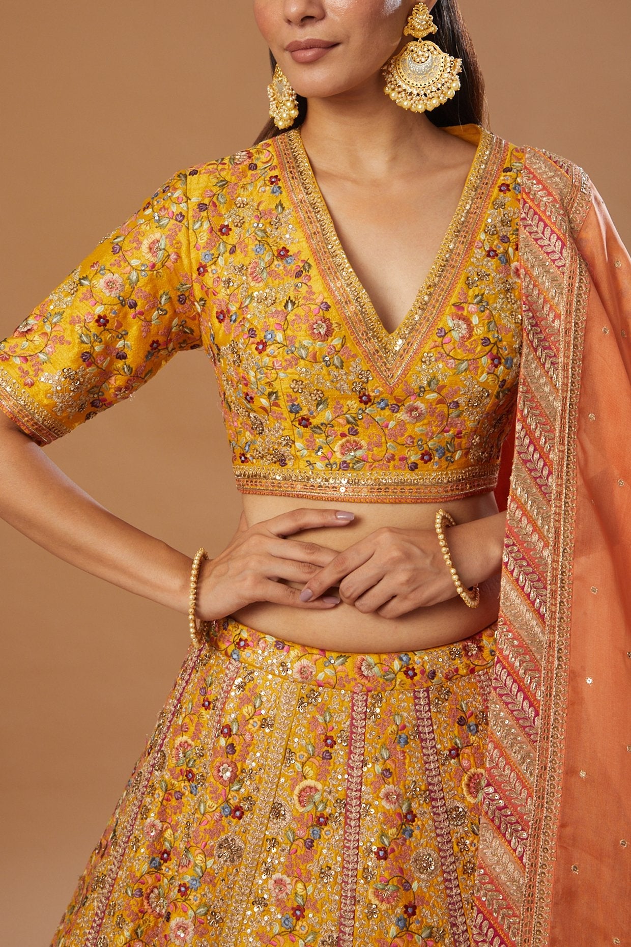 Lehenga With Blouse And Dupatta