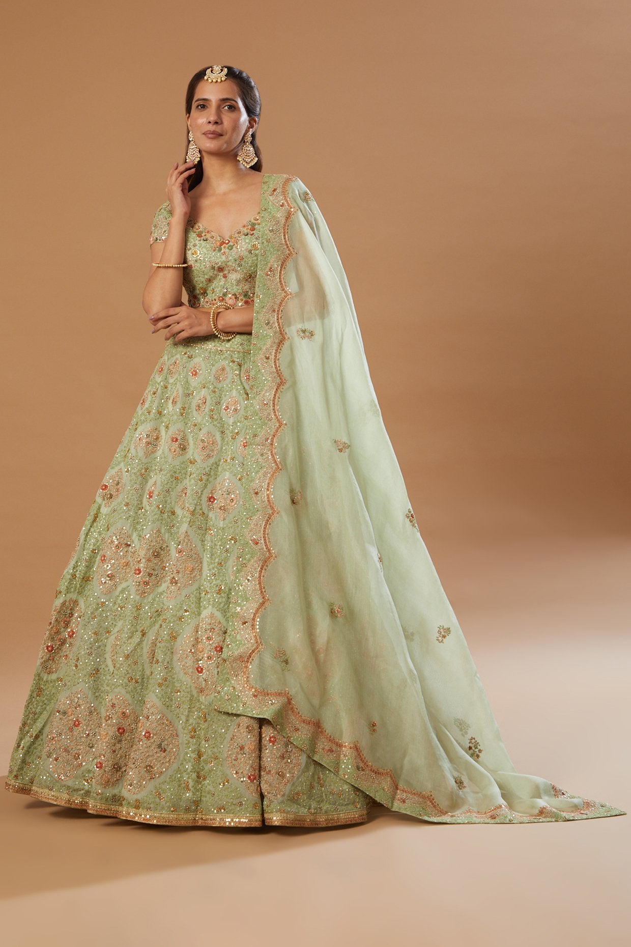 Lehenga With Blouse And Dupatta