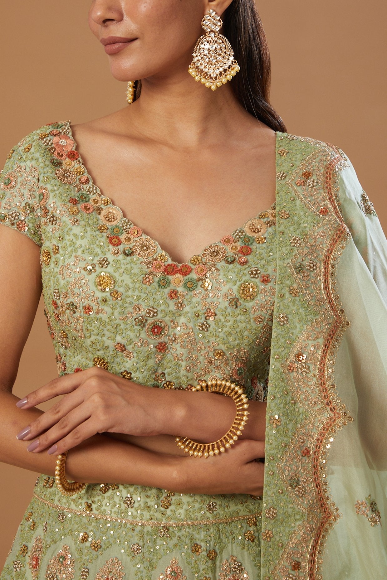 Lehenga With Blouse And Dupatta