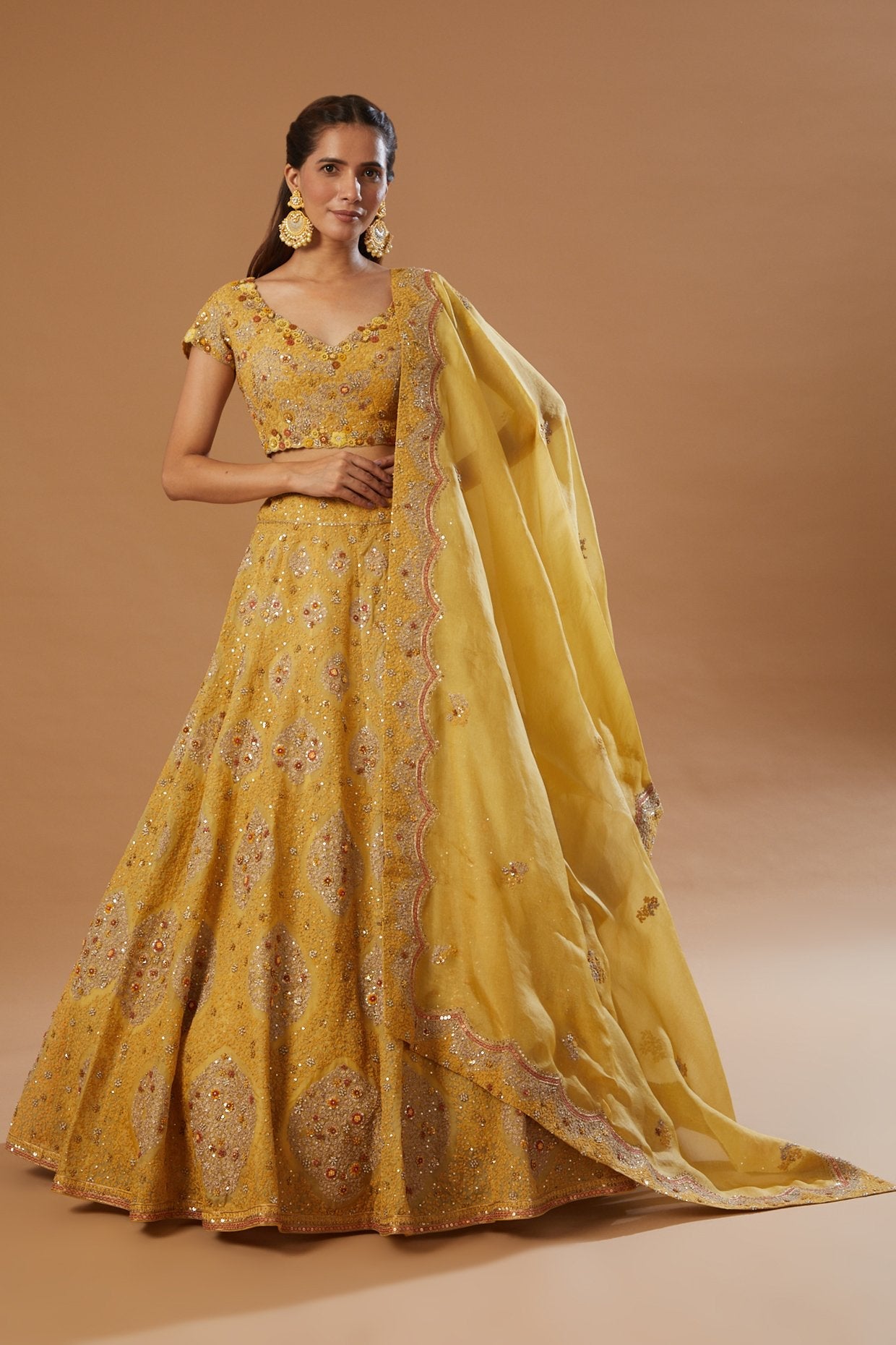 Lehenga With Blouse And Dupatta