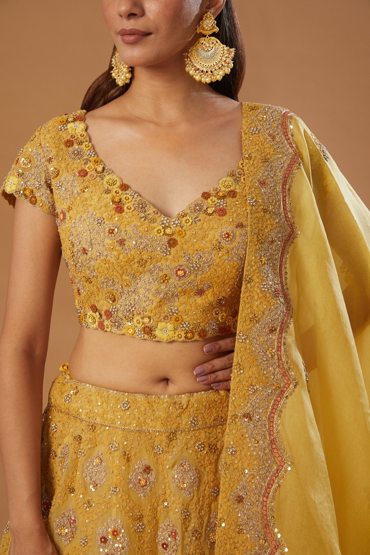 Lehenga With Blouse And Dupatta