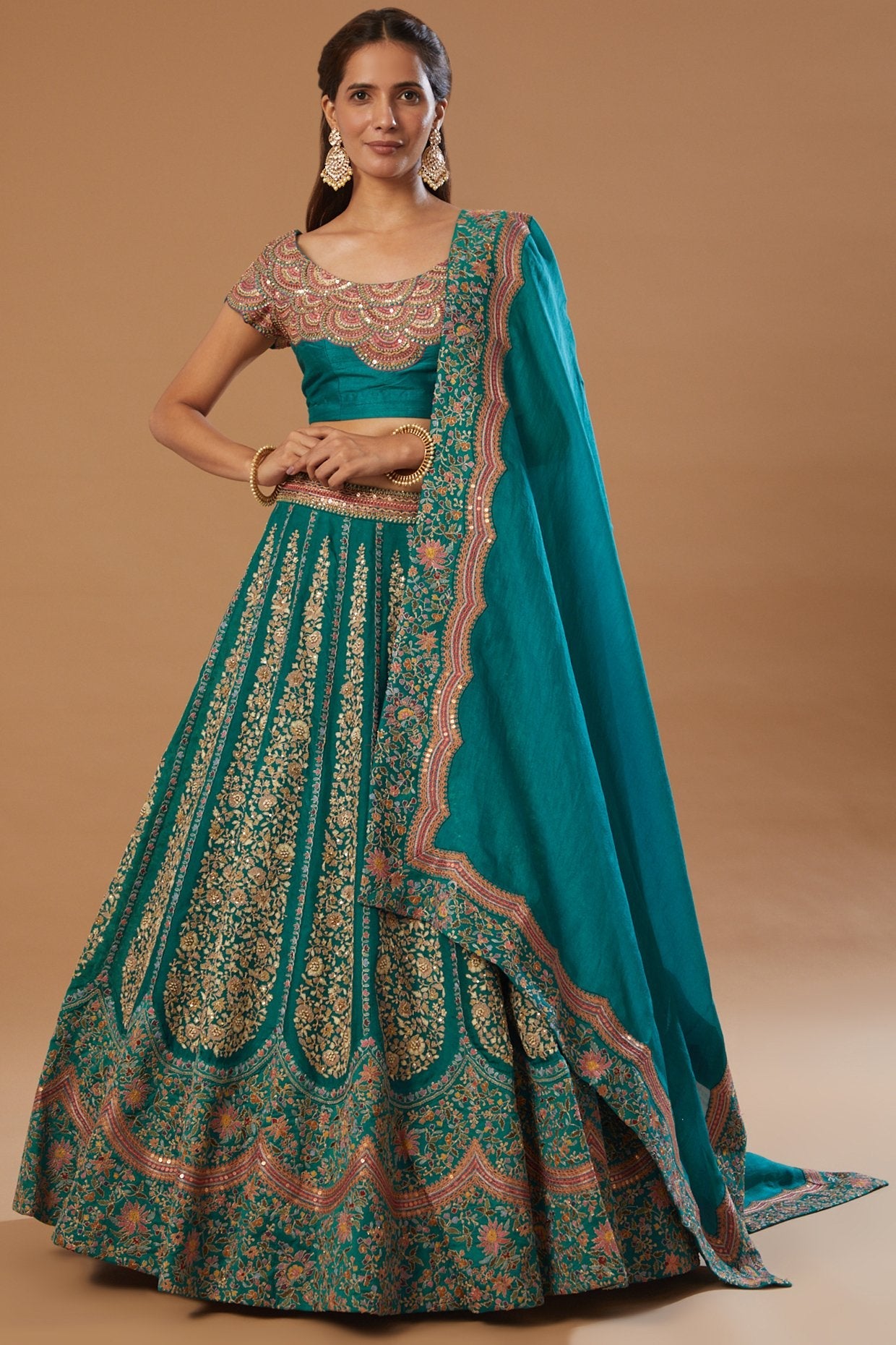 Lehenga With Blouse And Dupatta