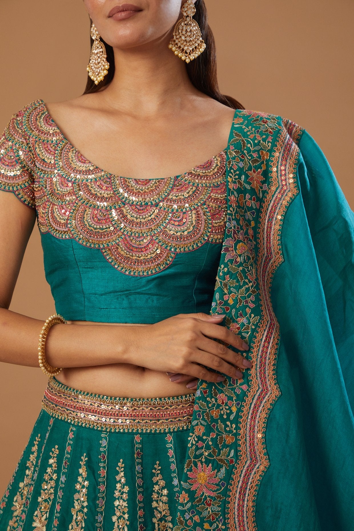 Lehenga With Blouse And Dupatta