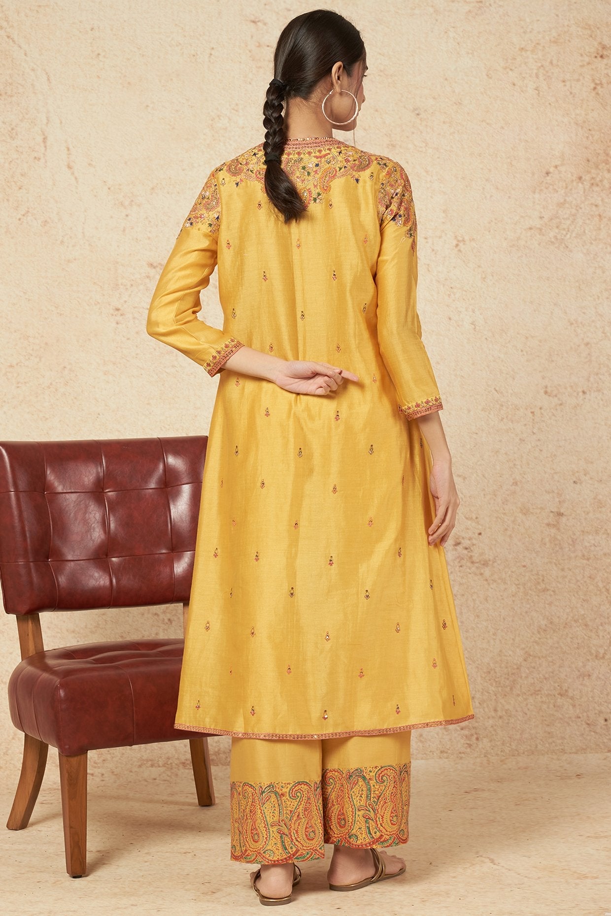 Panel Kurta With Pants And Dupatta