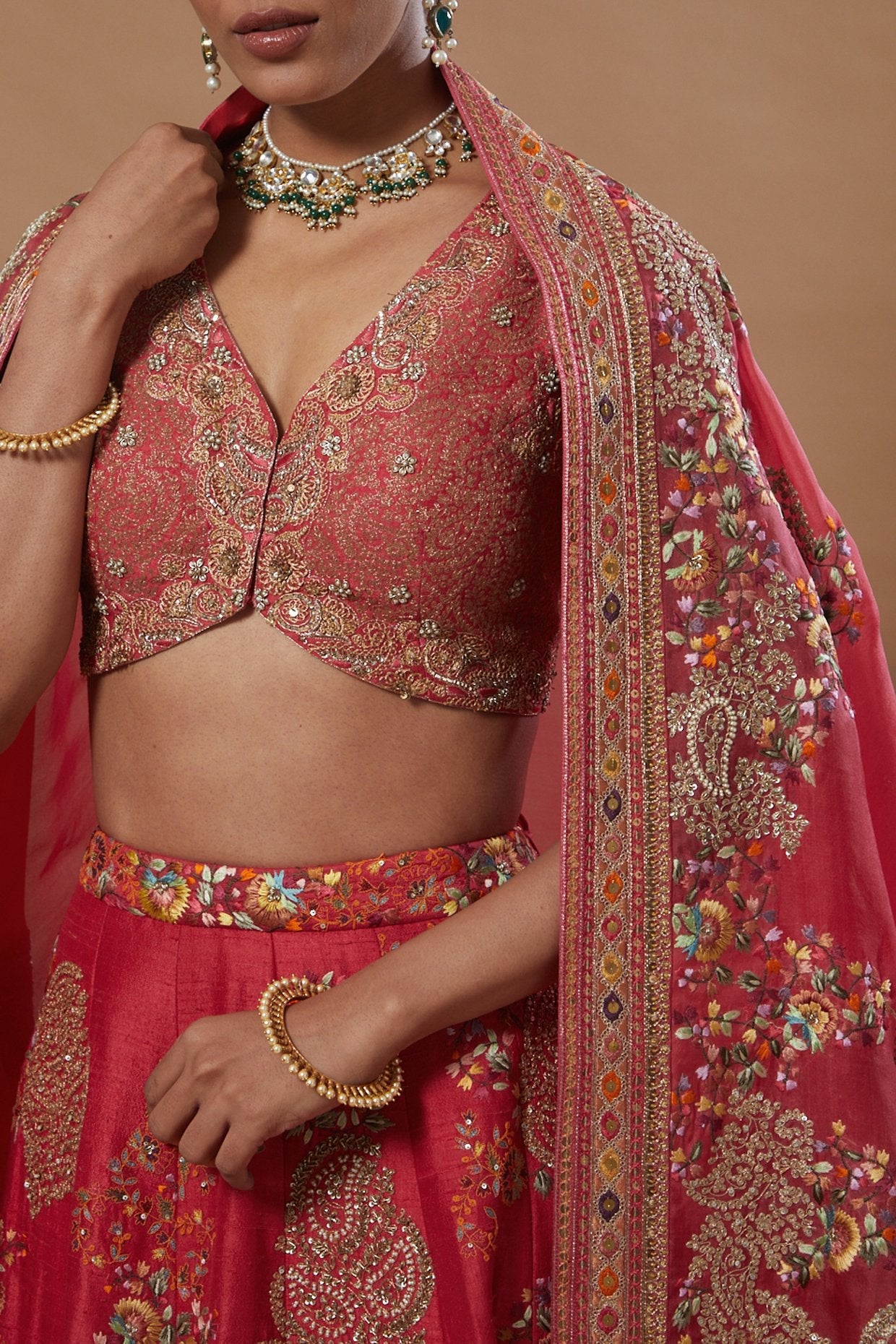 Lehenga With Blouse And Dupatta