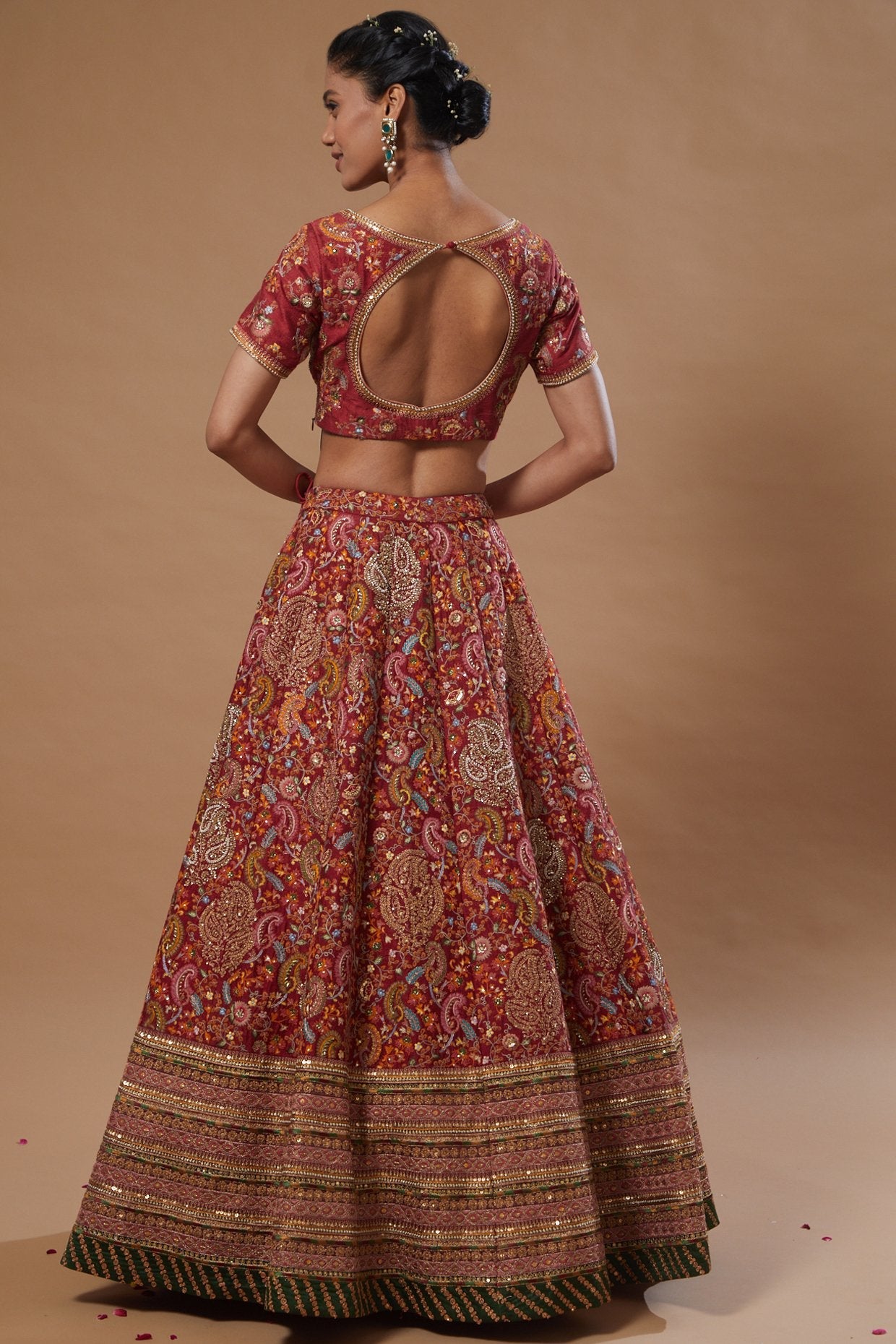 Heavy Border Lehenga With Blouse And Dupatta
