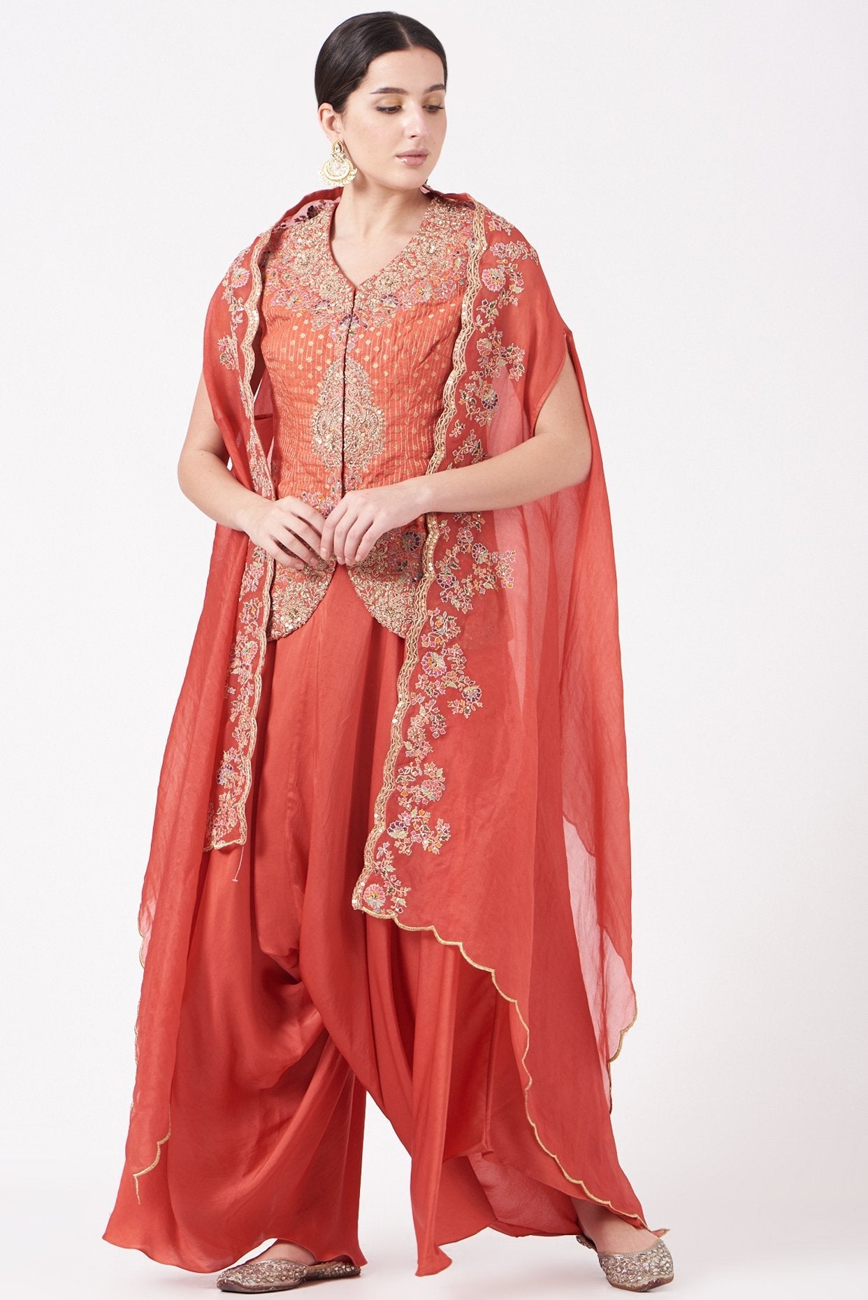 Range Satin Dhoti Set