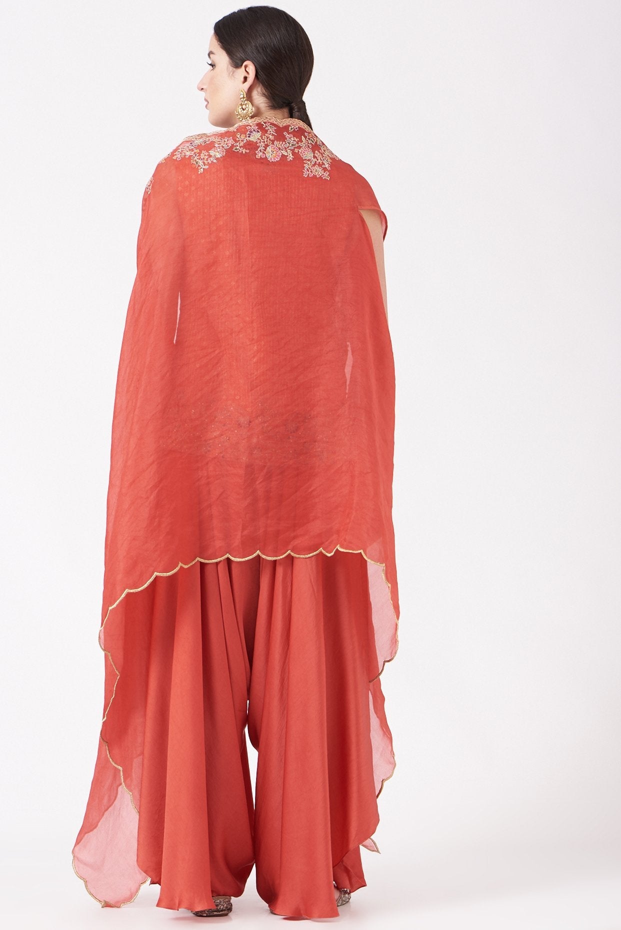 Dandelion Yellow Brocade Jacket Set