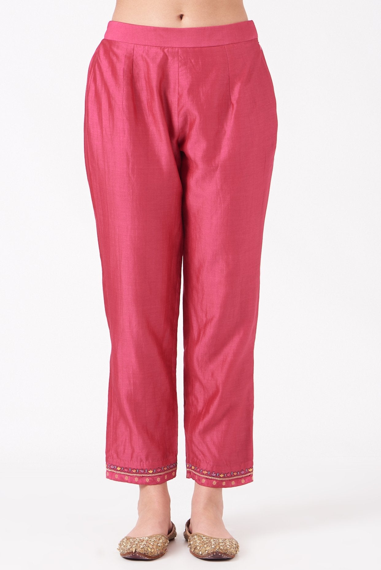 Pink Kashmiri Embroidered Kurta Set