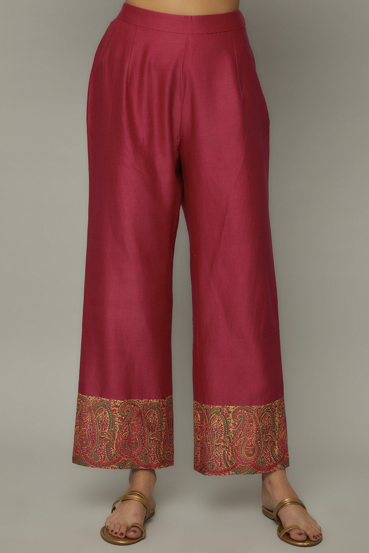 Pink Chanderi Kurta Set